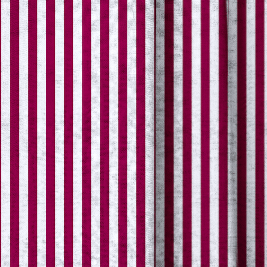 Red Stripe - Curtain Panel - The Drapery