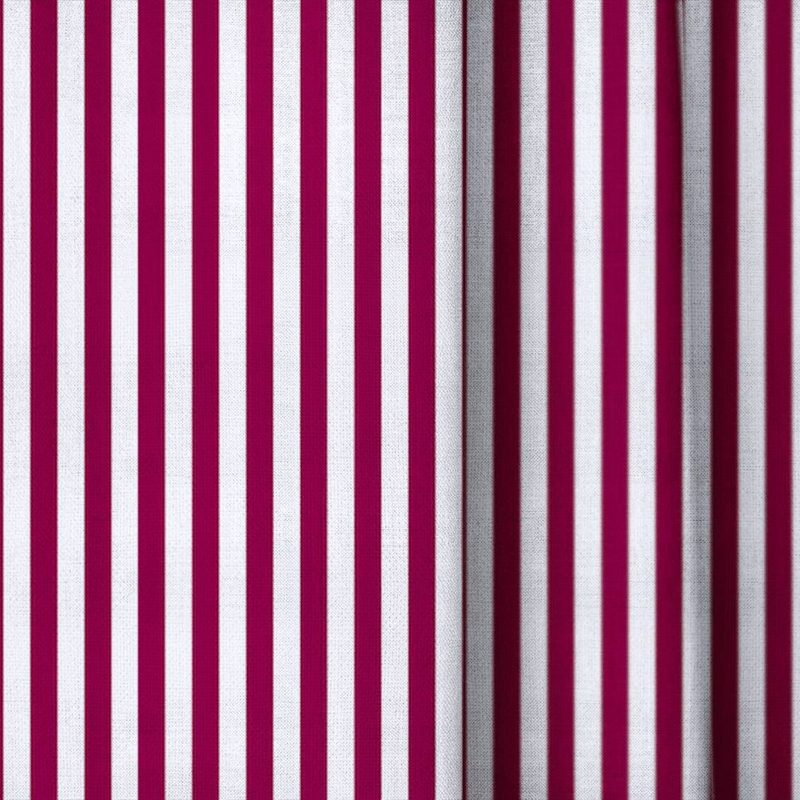 Red Stripe - Curtain Panel - The Drapery