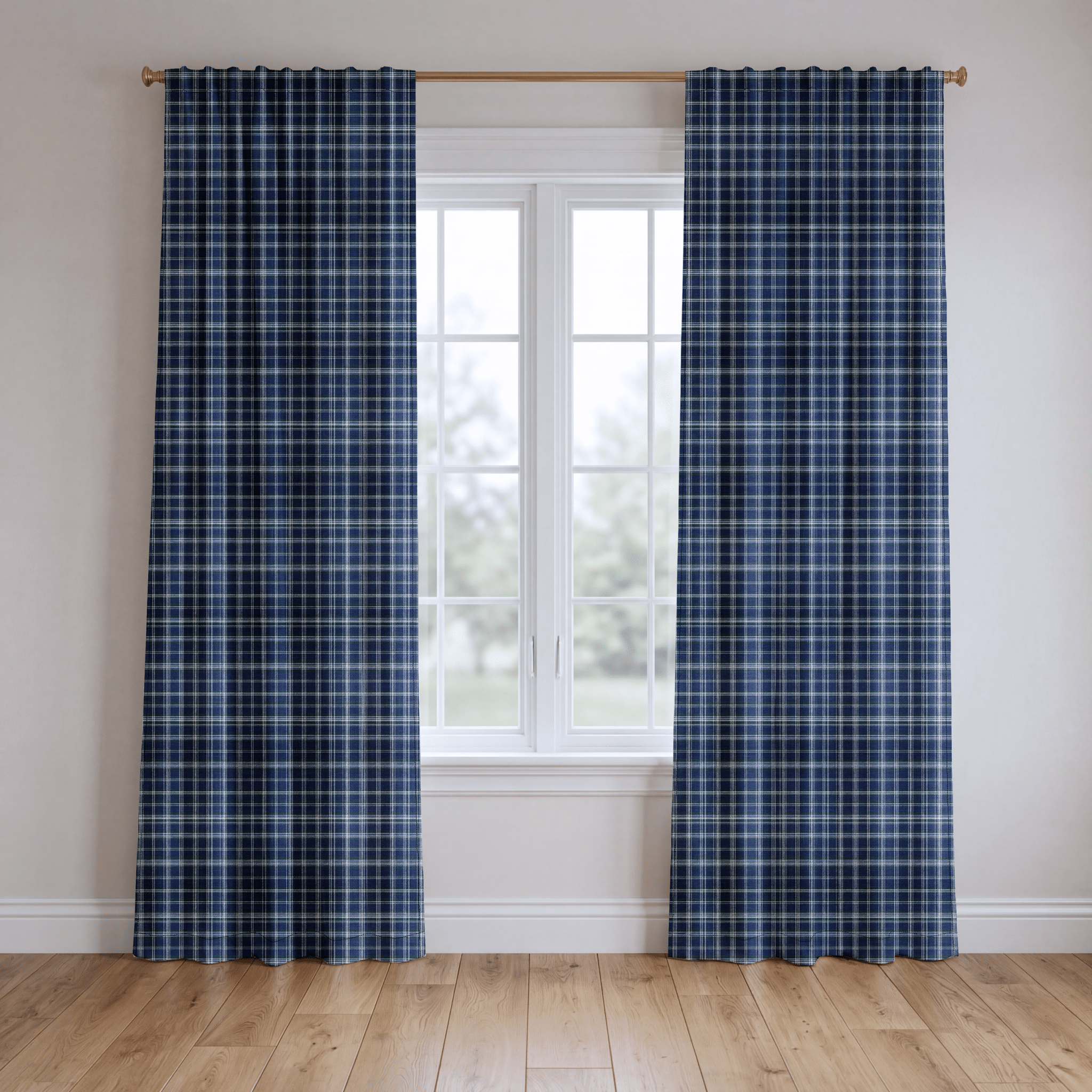 Regal Plaid - Curtain Panel - The Drapery