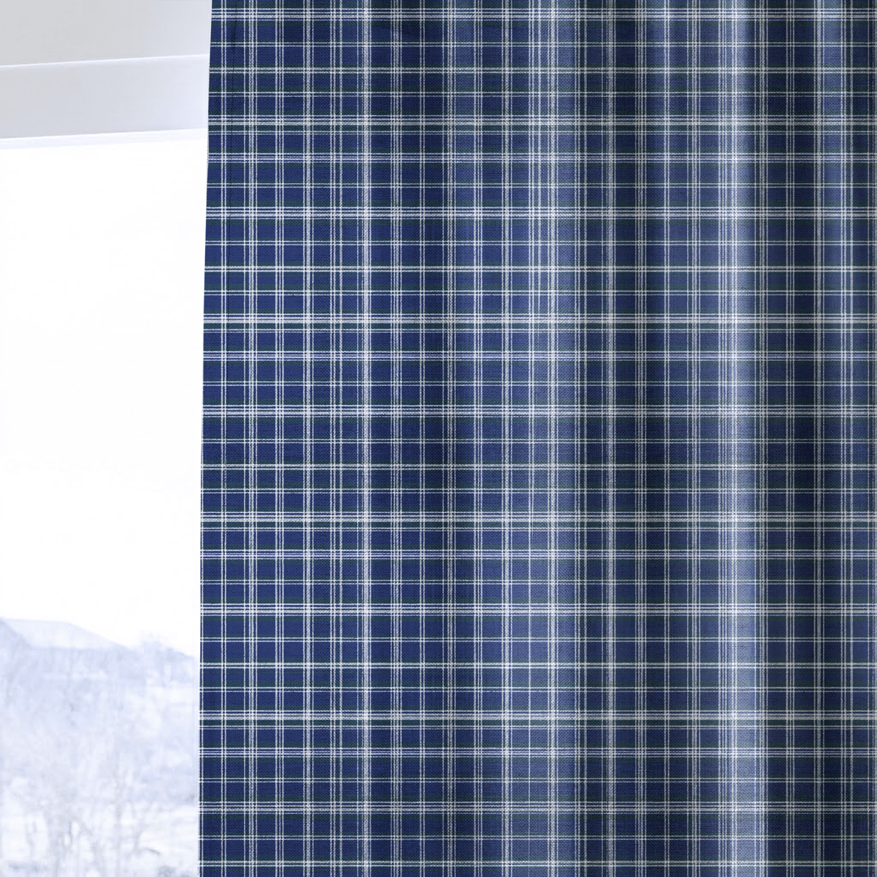 Regal Plaid - Curtain Panel - The Drapery