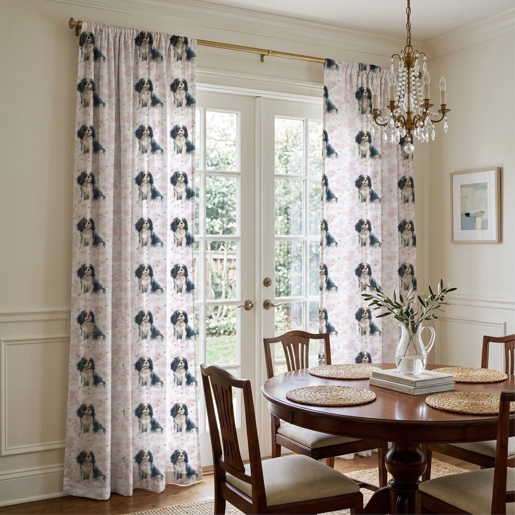Regal Spaniel - Curtain Panel - The Drapery