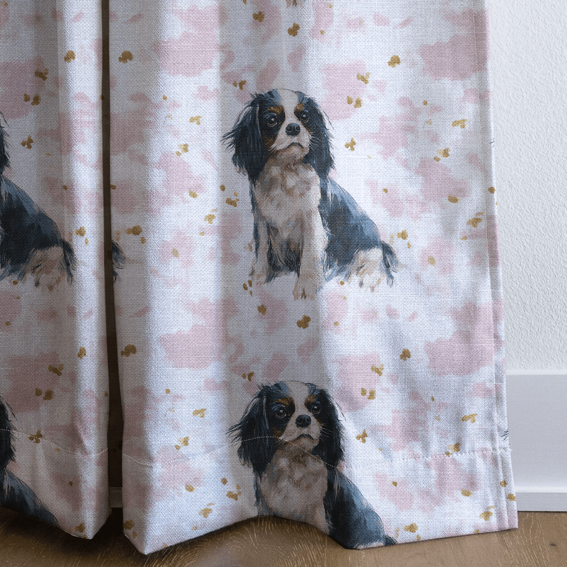 Regal Spaniel - Curtain Panel - The Drapery