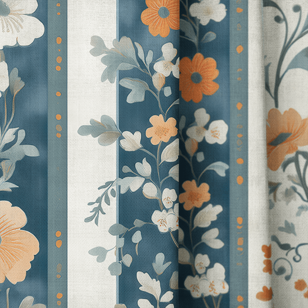 Regal Wildflower - Curtain Panel - The Drapery