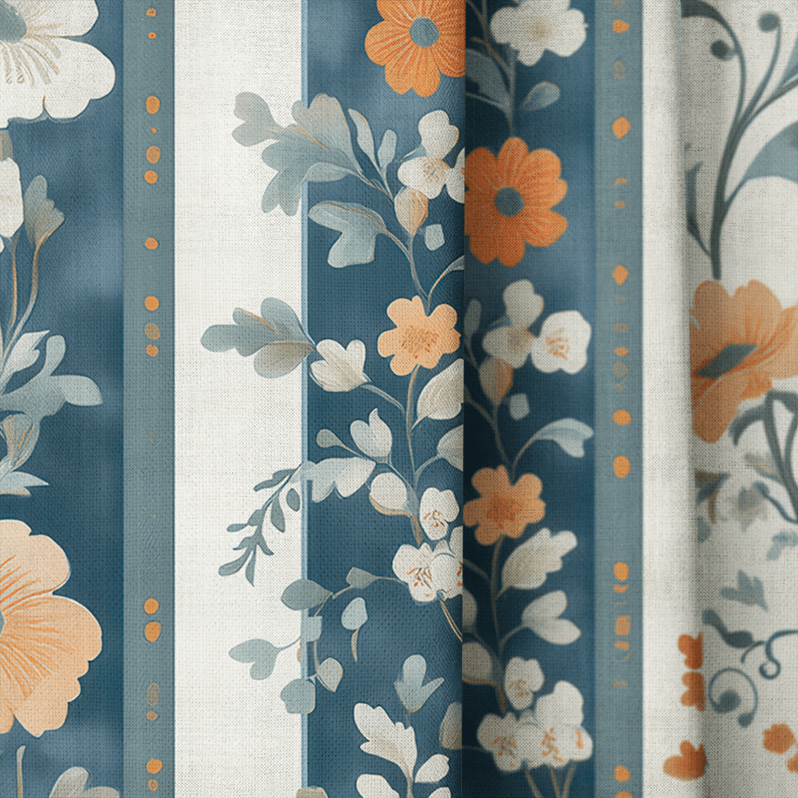 Regal Wildflower - Curtain Panel - The Drapery