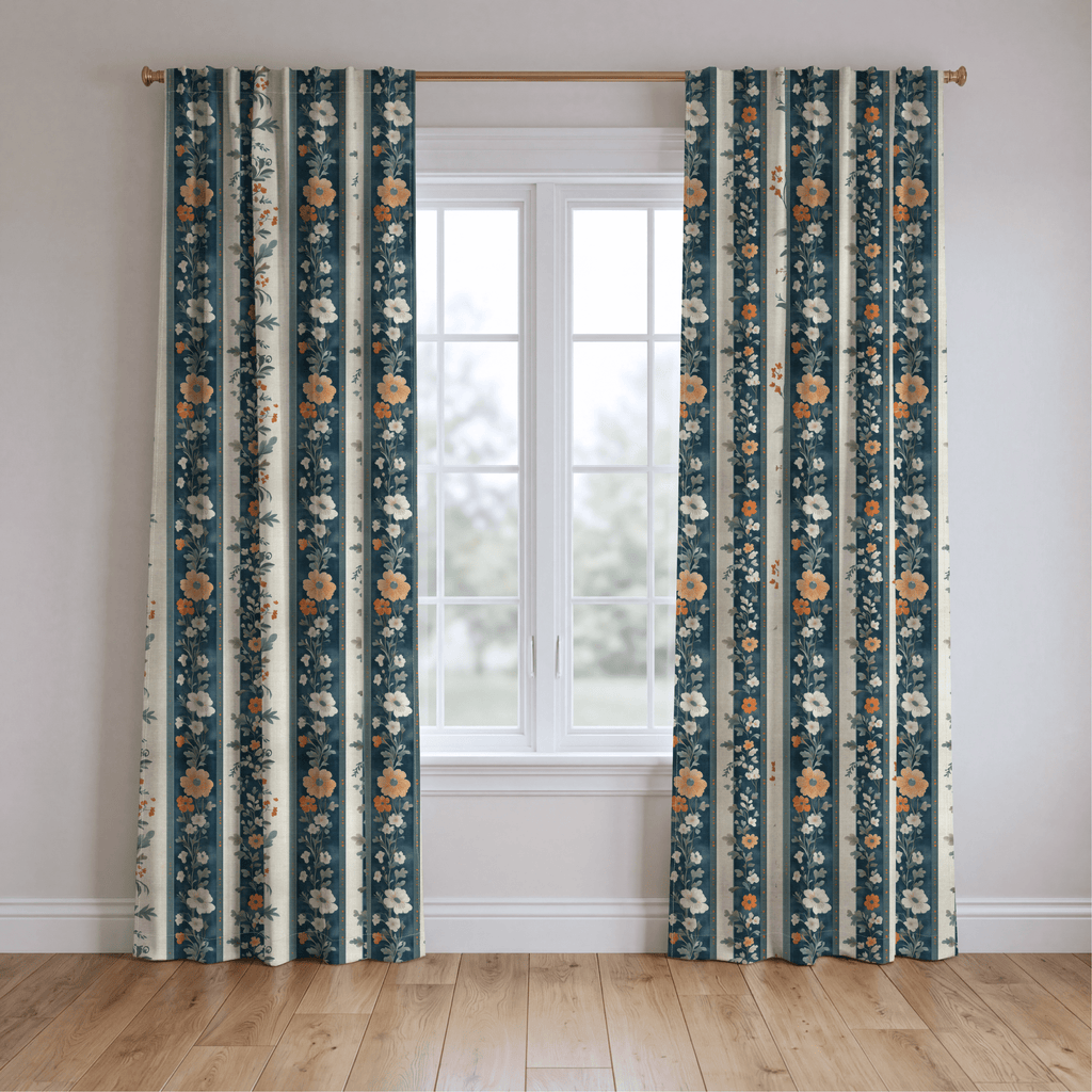 Regal Wildflower - Curtain Panel - The Drapery