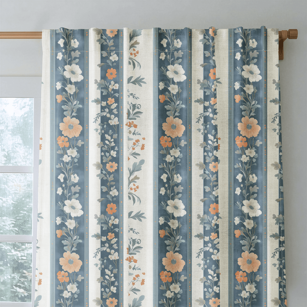 Regal Wildflower - Curtain Panel - The Drapery