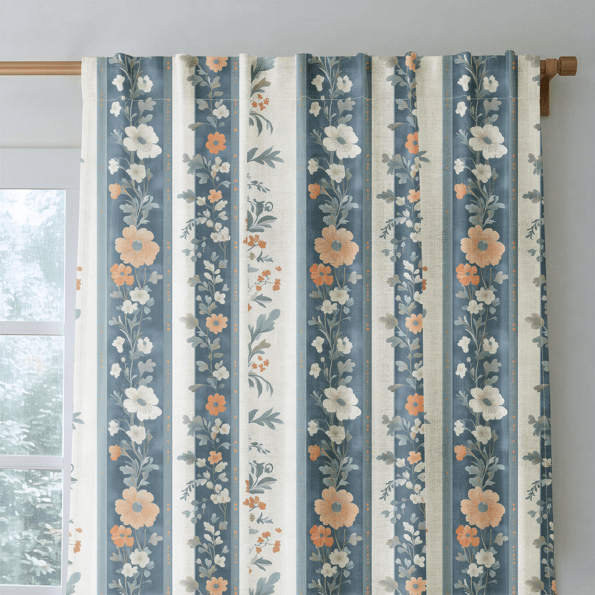 Regal Wildflower - Curtain Panel - The Drapery