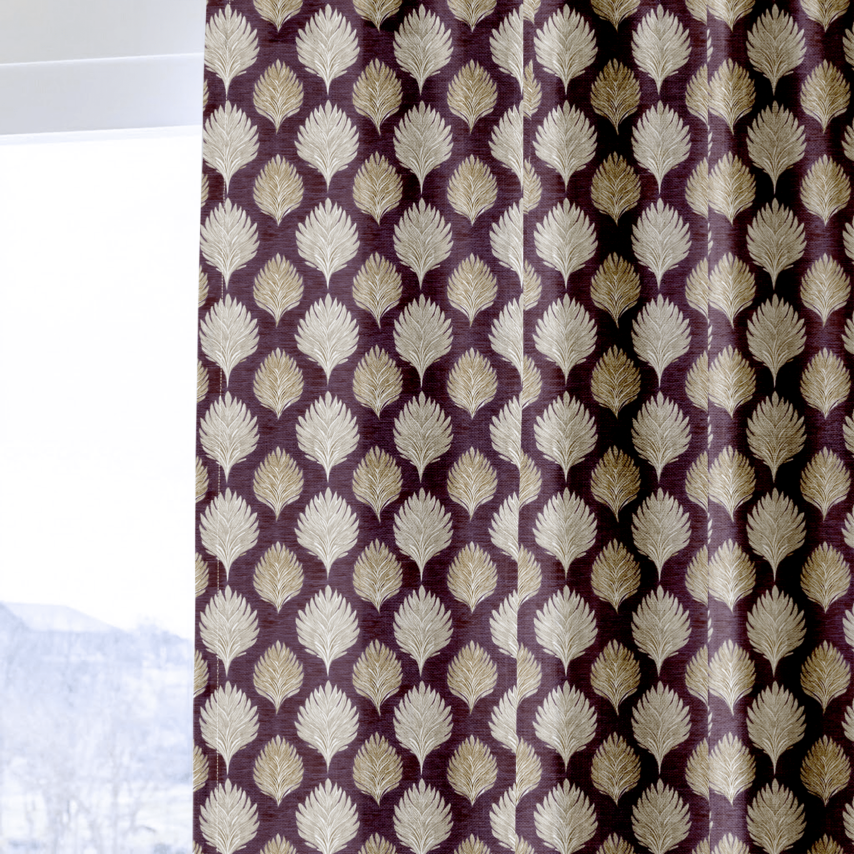 Reid Leaves - Curtain Panel - The Drapery