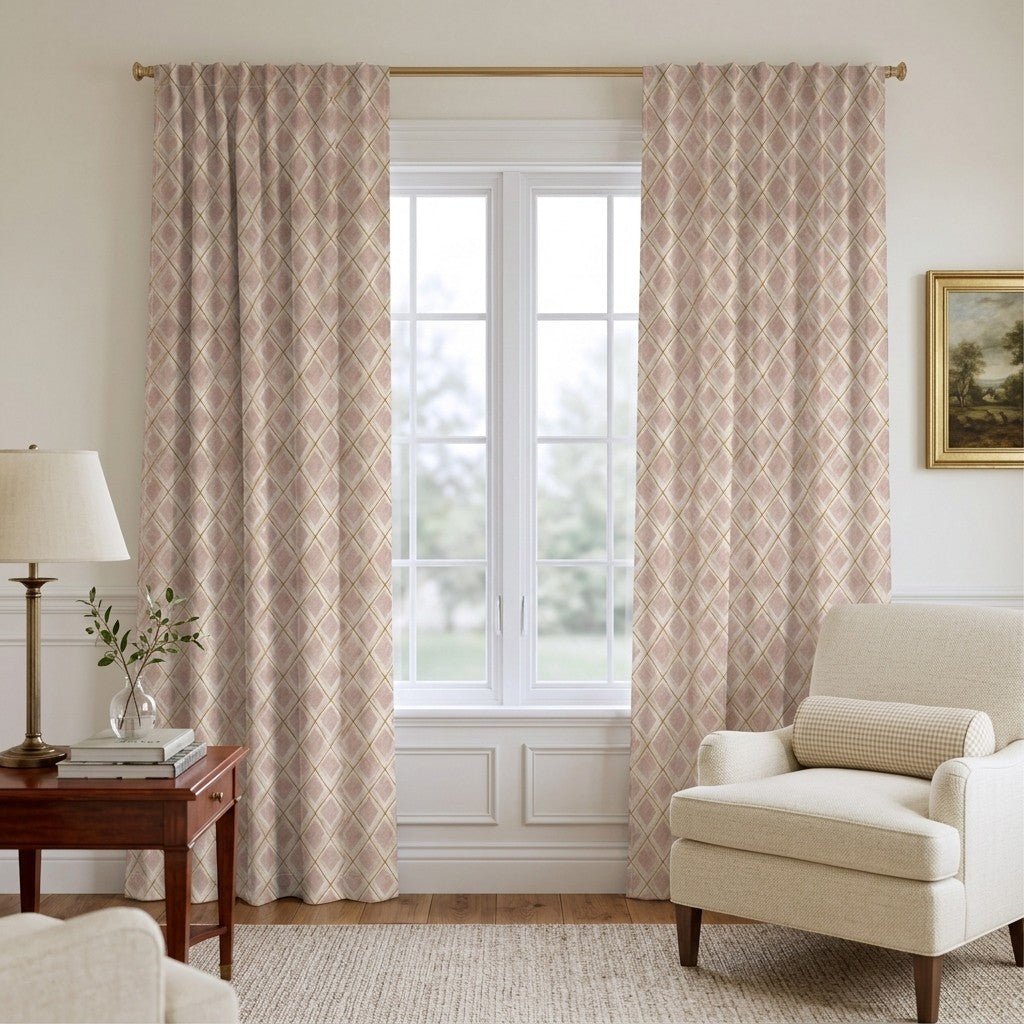 Renata Diamonds - Curtain Panel - The Drapery