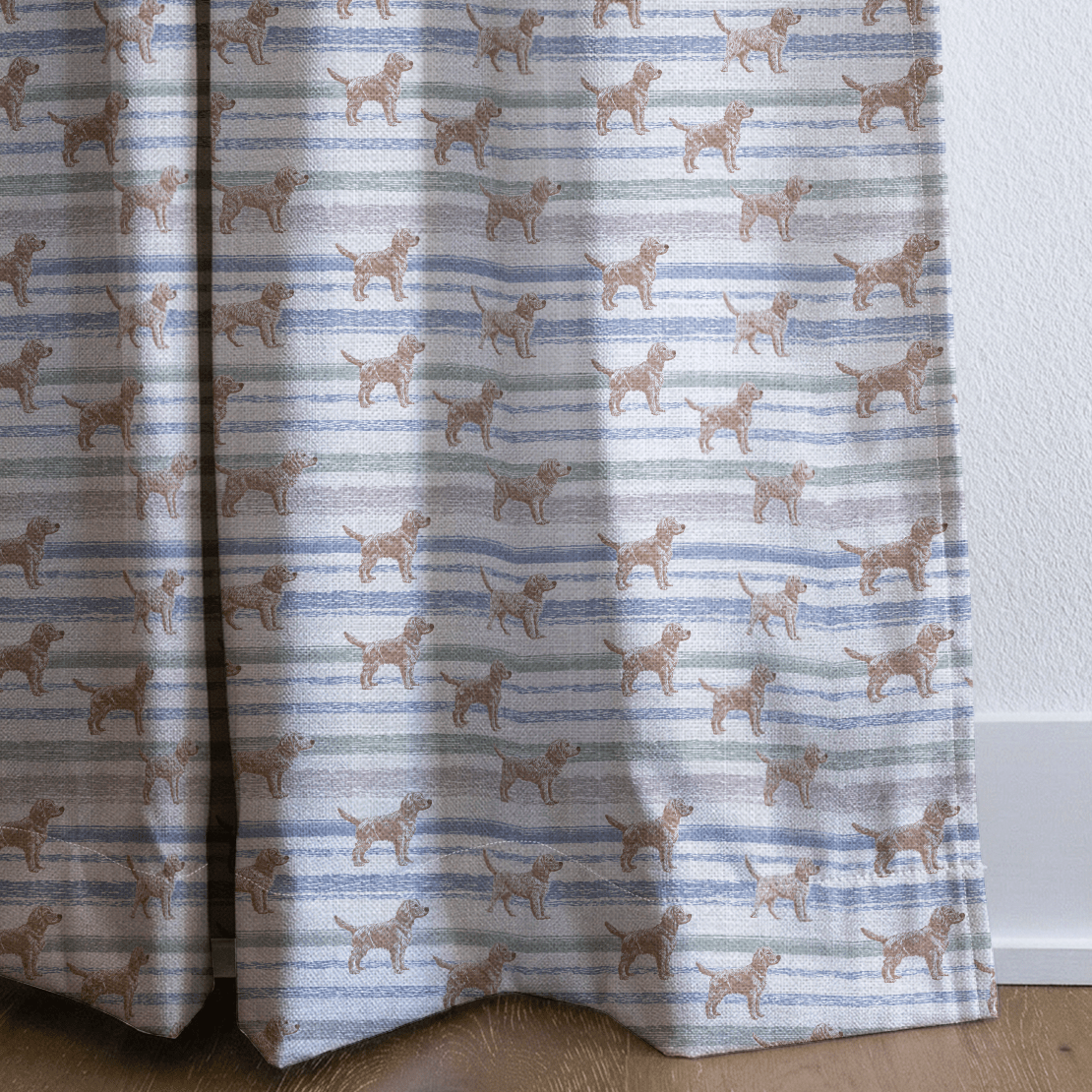 Retriever Stripes - Curtain Panel - The Drapery