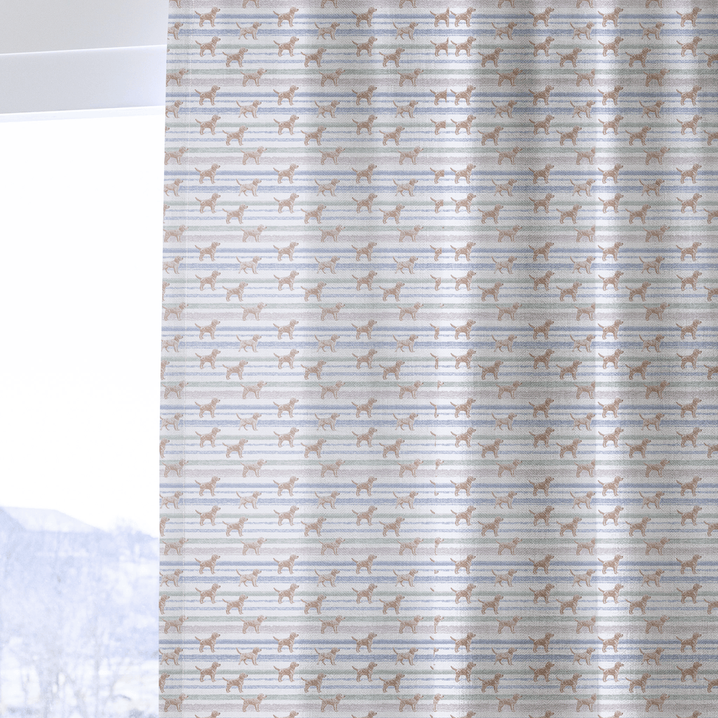 Retriever Stripes - Curtain Panel - The Drapery