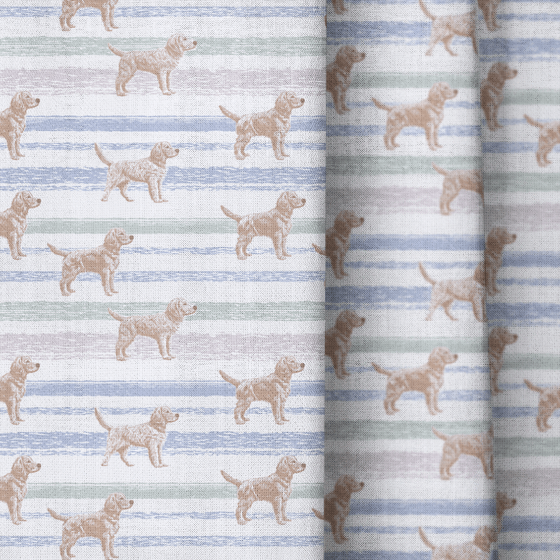 Retriever Stripes - Curtain Panel - The Drapery