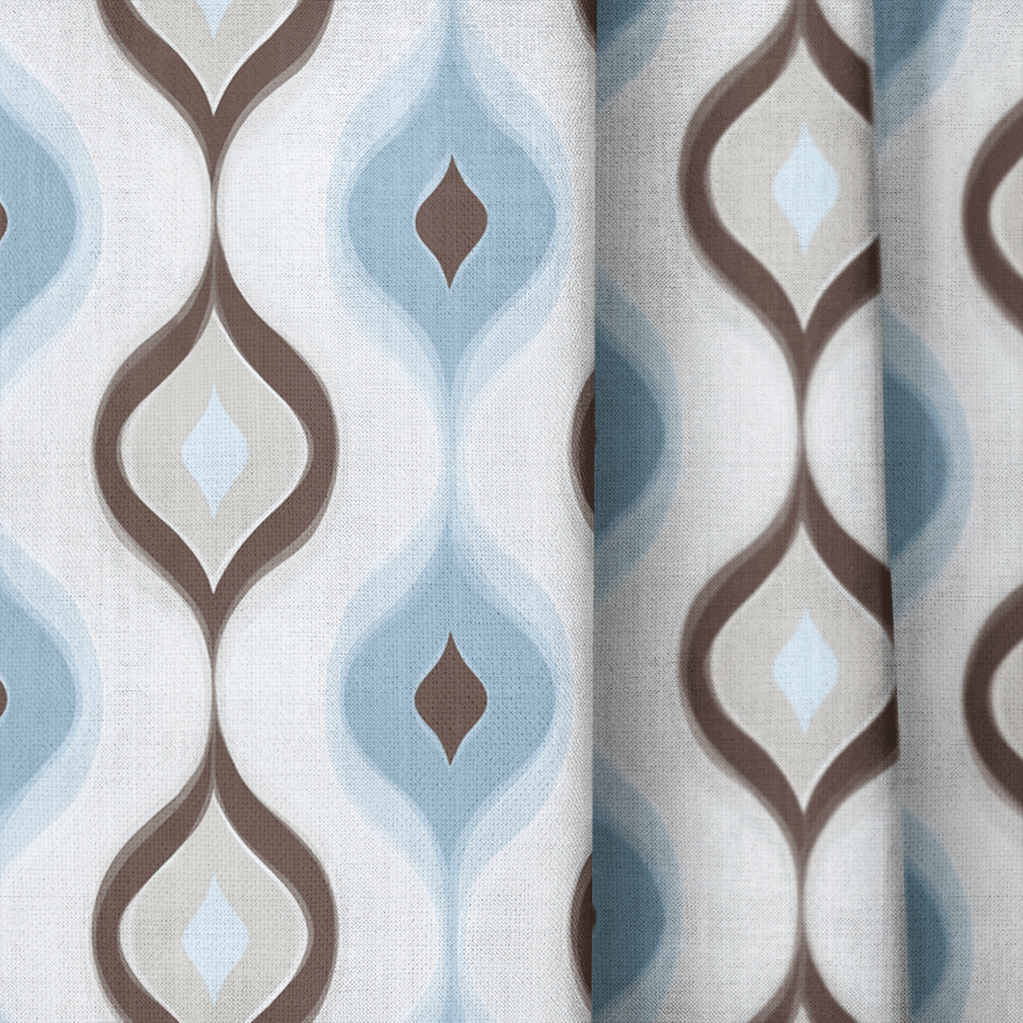 Retro Drift - Curtain Panel - The Drapery