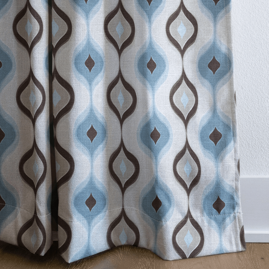 Retro Drift - Curtain Panel - The Drapery