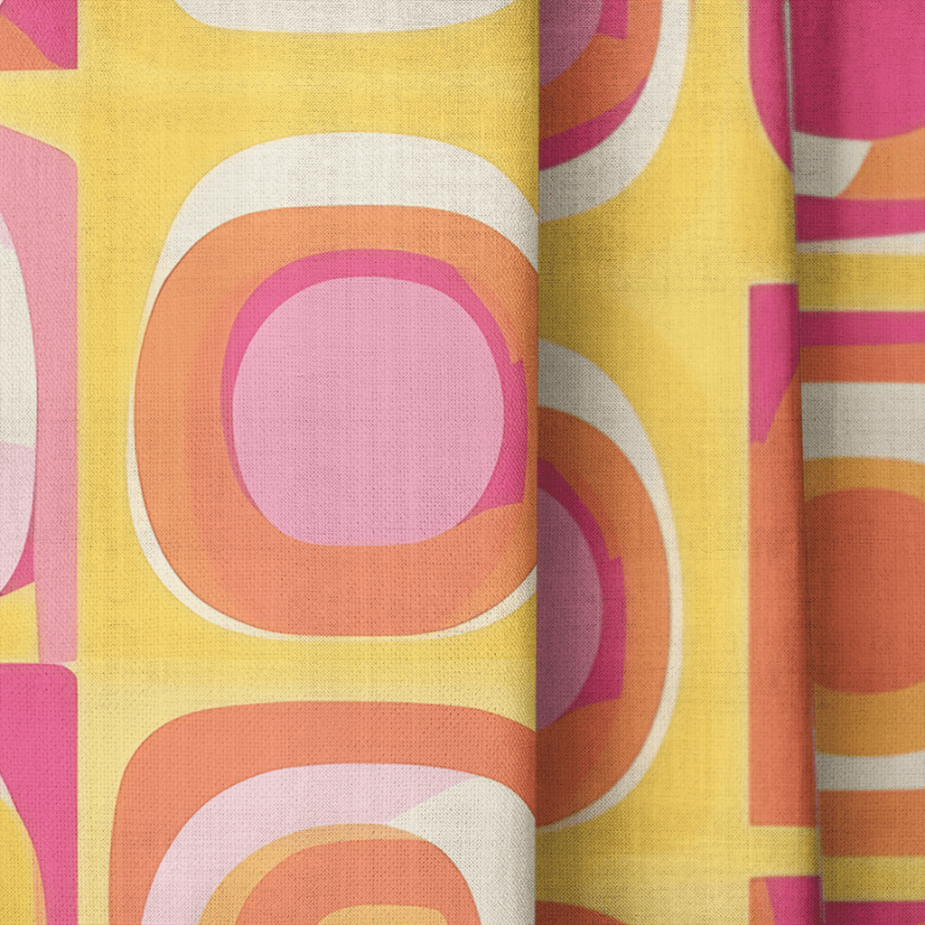 Retro Pop - Curtain Panel - The Drapery