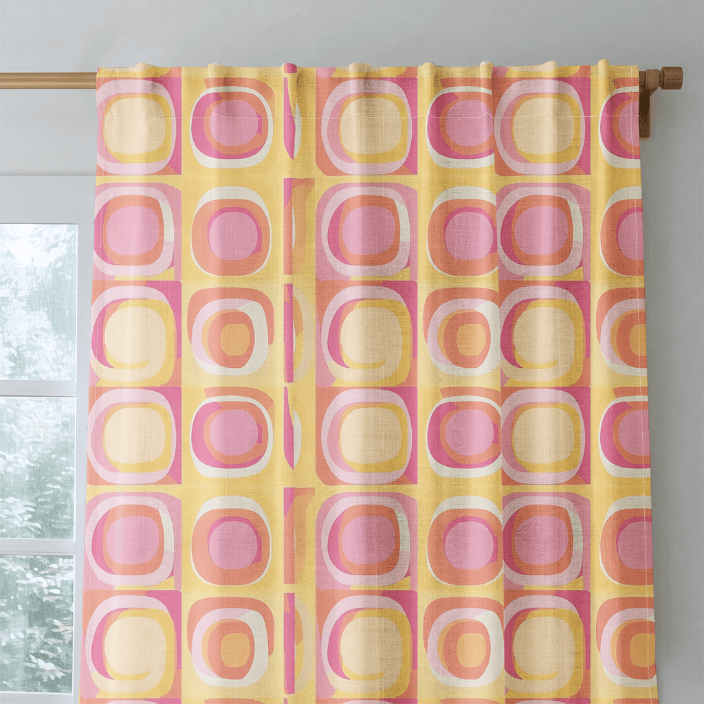 Retro Pop - Curtain Panel - The Drapery