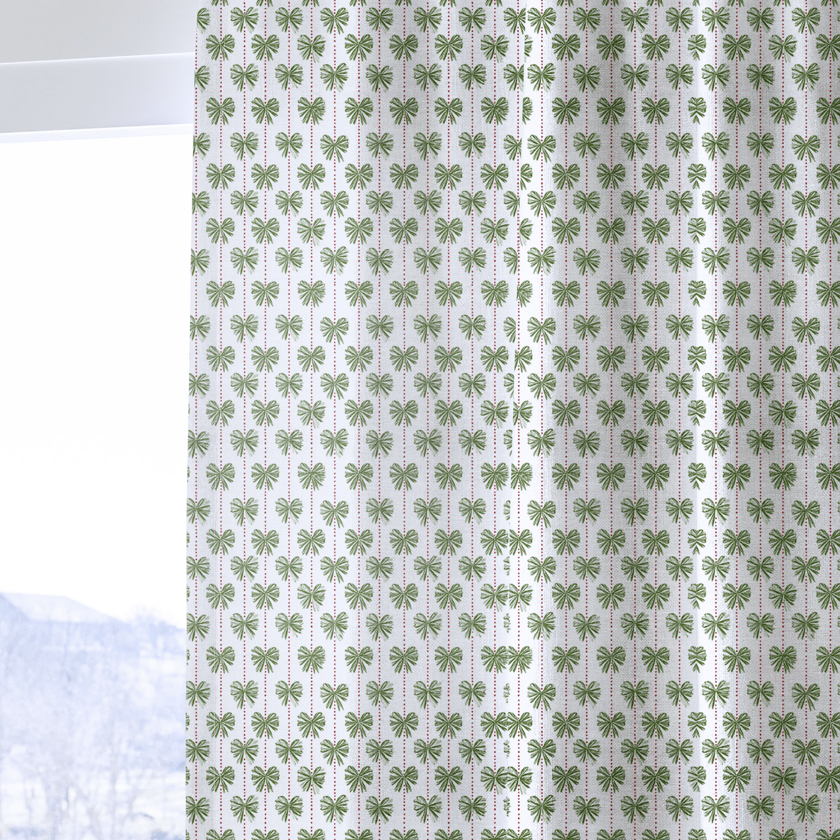 Rhea Bow - Curtain Panel - The Drapery