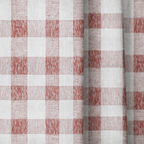 Rhodes Check - Curtain Panel - The Drapery