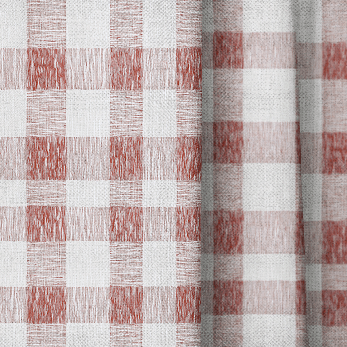 Rhodes Check - Curtain Panel - The Drapery