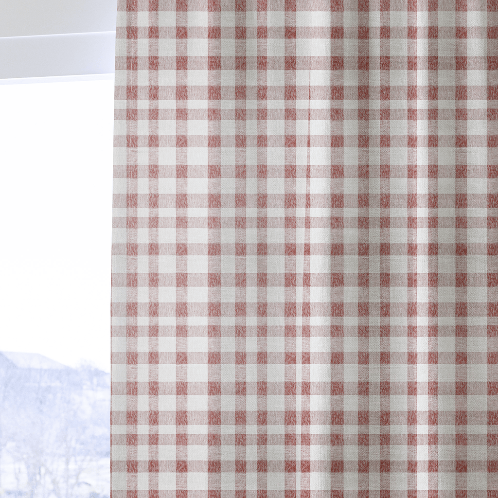 Rhodes Check - Curtain Panel - The Drapery