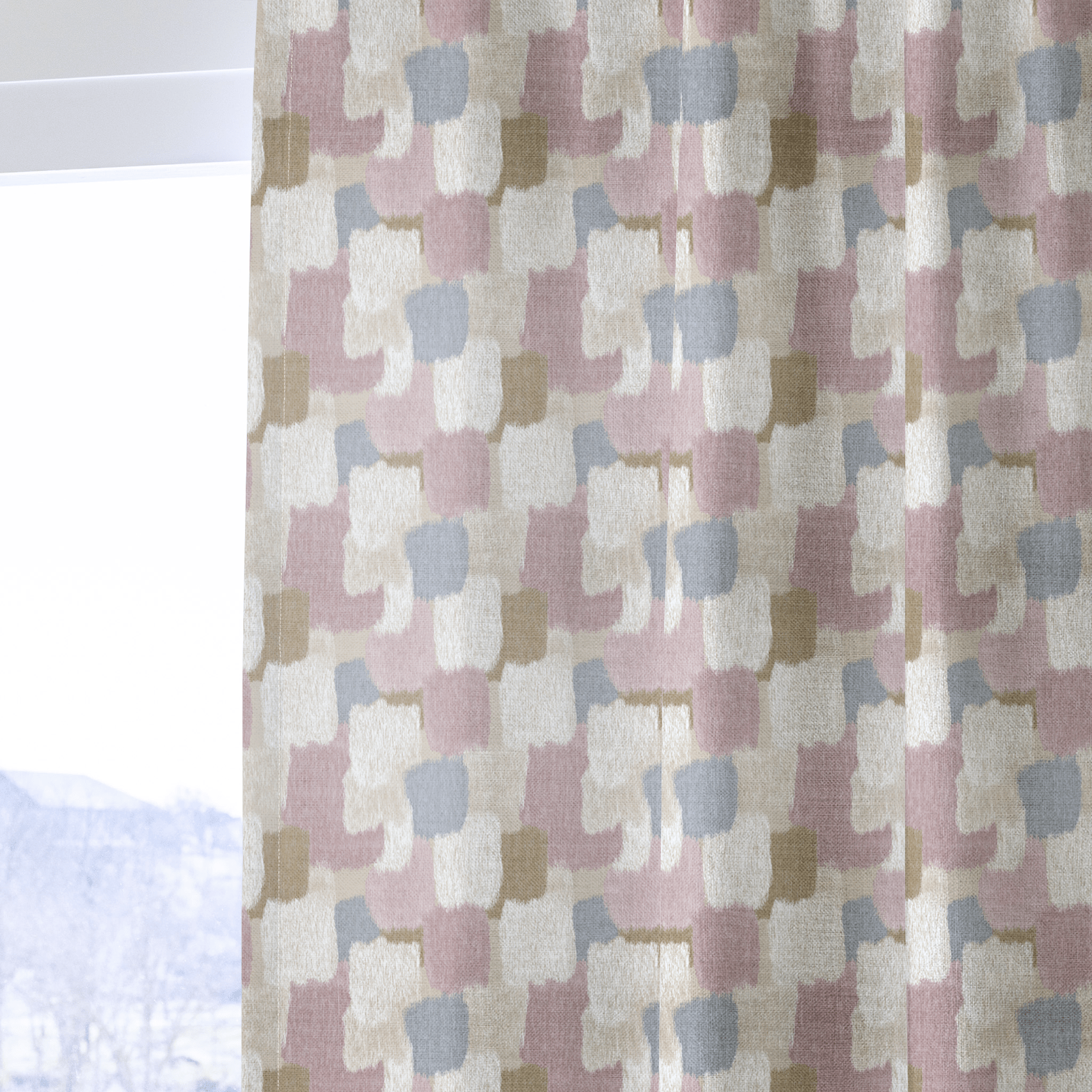 Rhone Brushstrokes - Curtain Panel - The Drapery