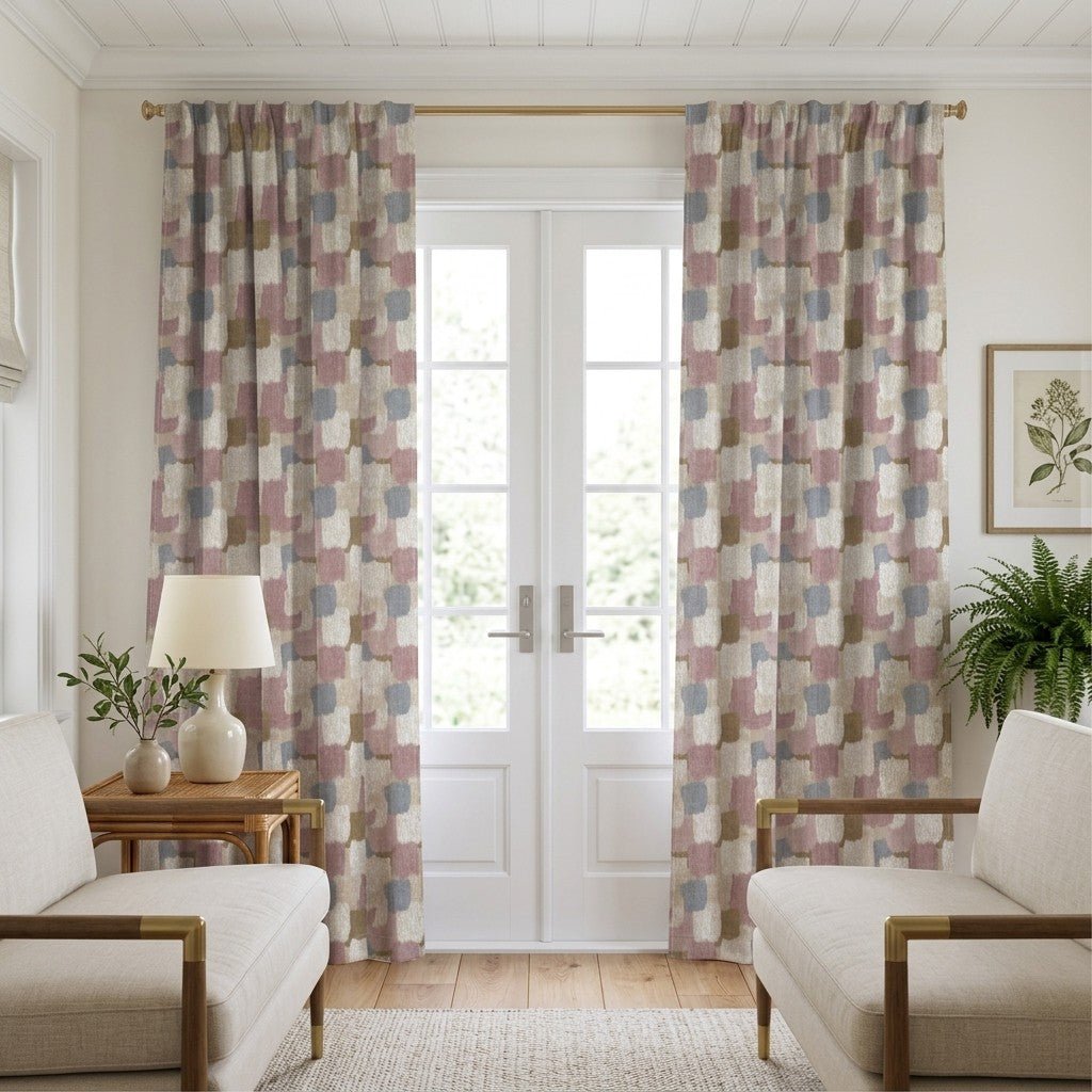 Rhone Brushstrokes - Curtain Panel - The Drapery