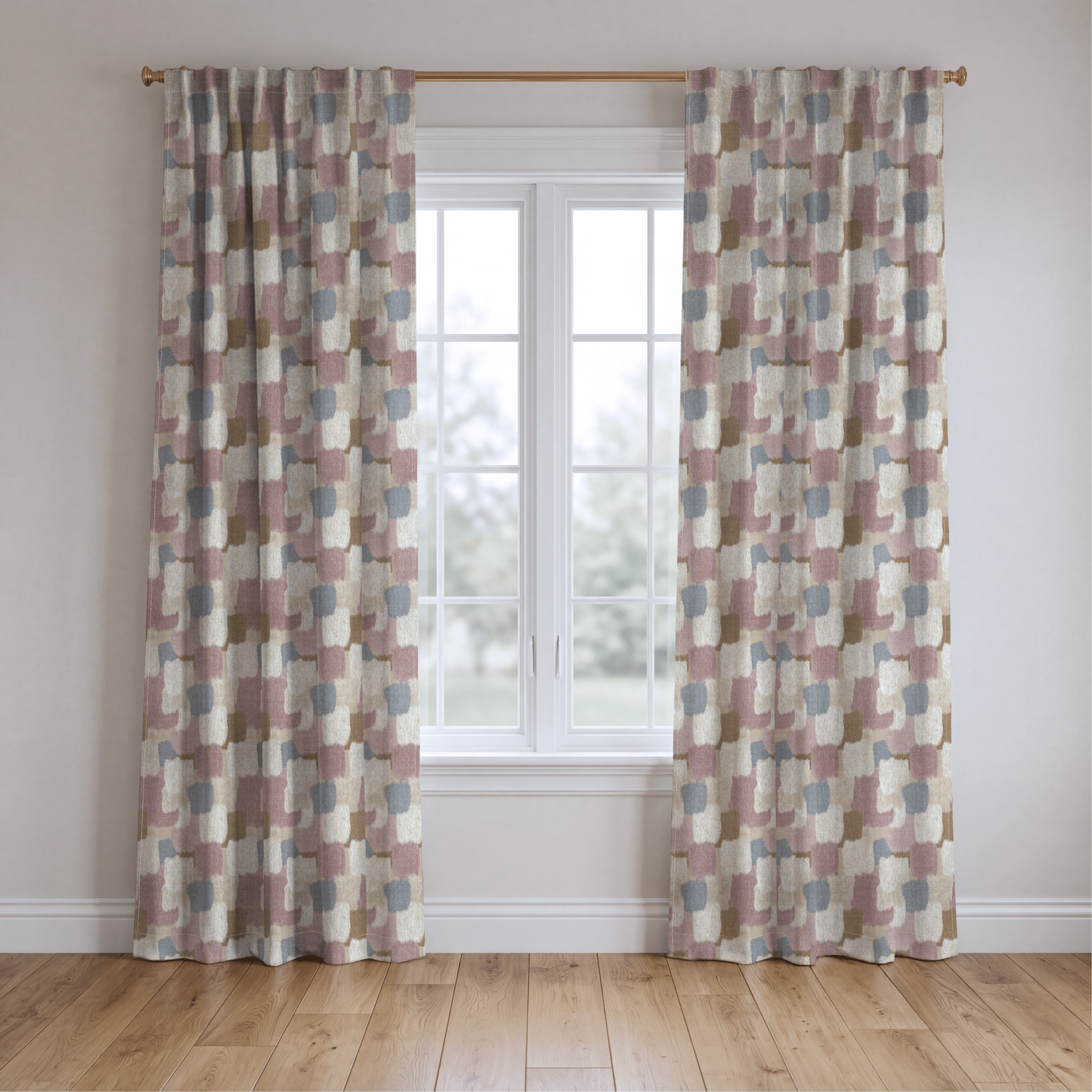 Rhone Brushstrokes - Curtain Panel - The Drapery