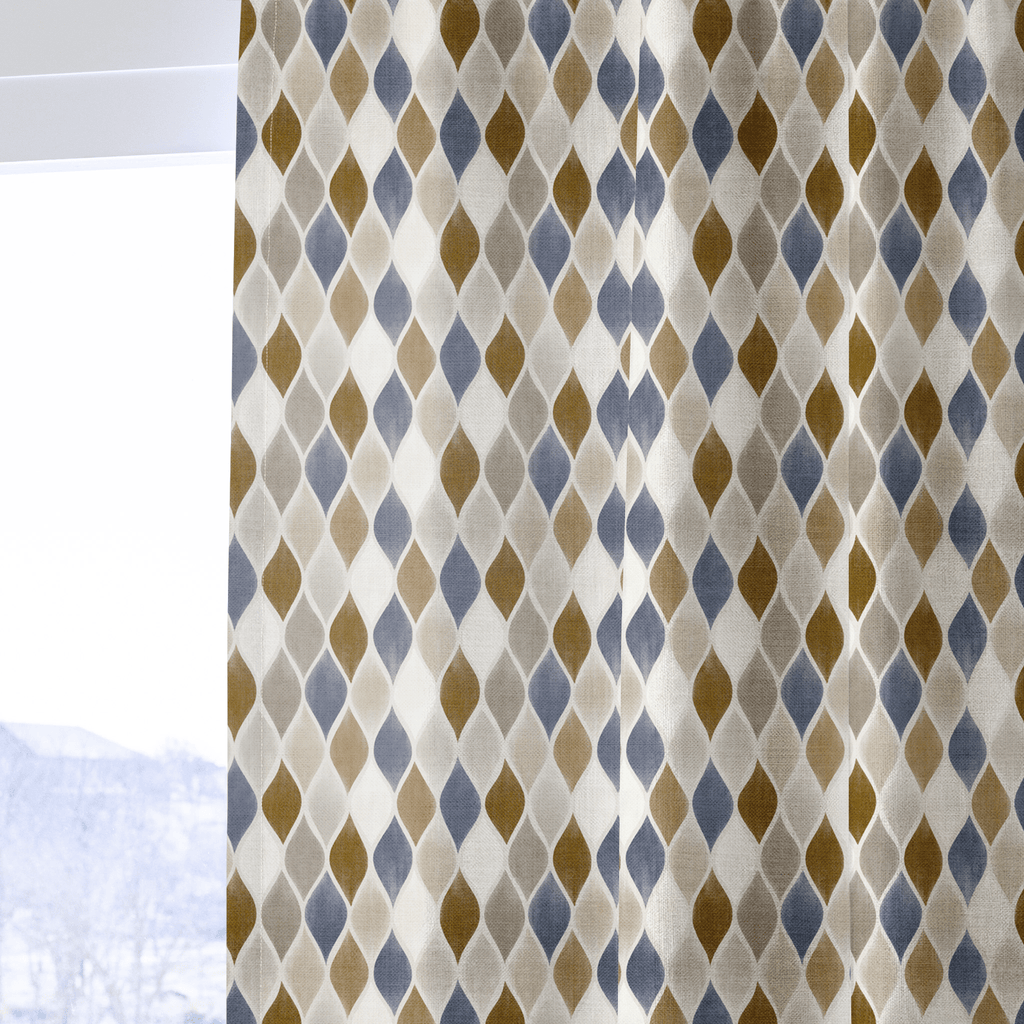 Rhys Diamonds - Curtain Panel - The Drapery
