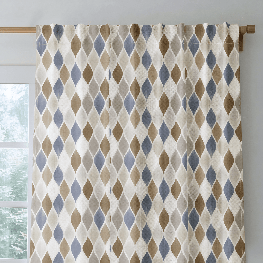 Rhys Diamonds - Curtain Panel - The Drapery