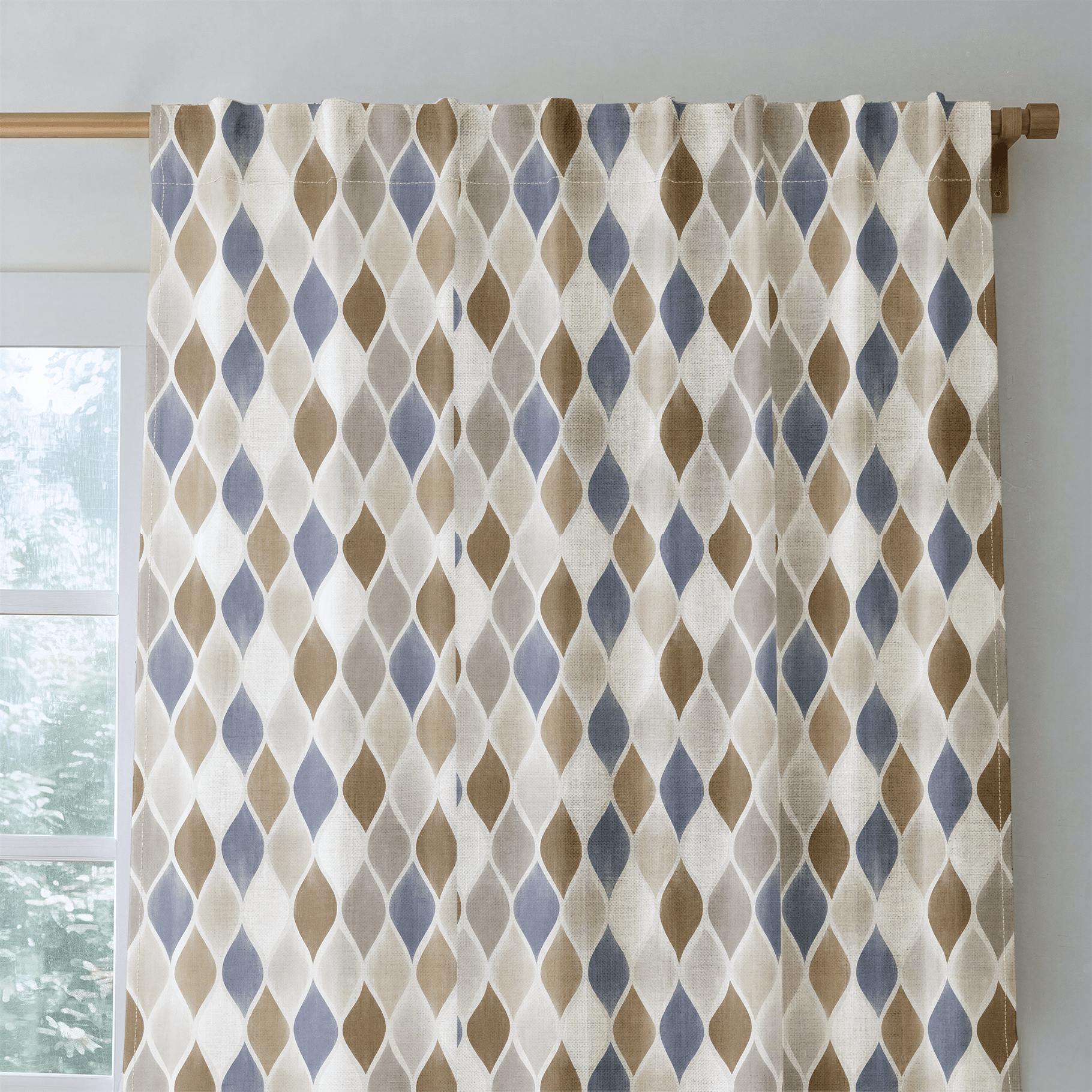 Rhys Diamonds - Curtain Panel - The Drapery