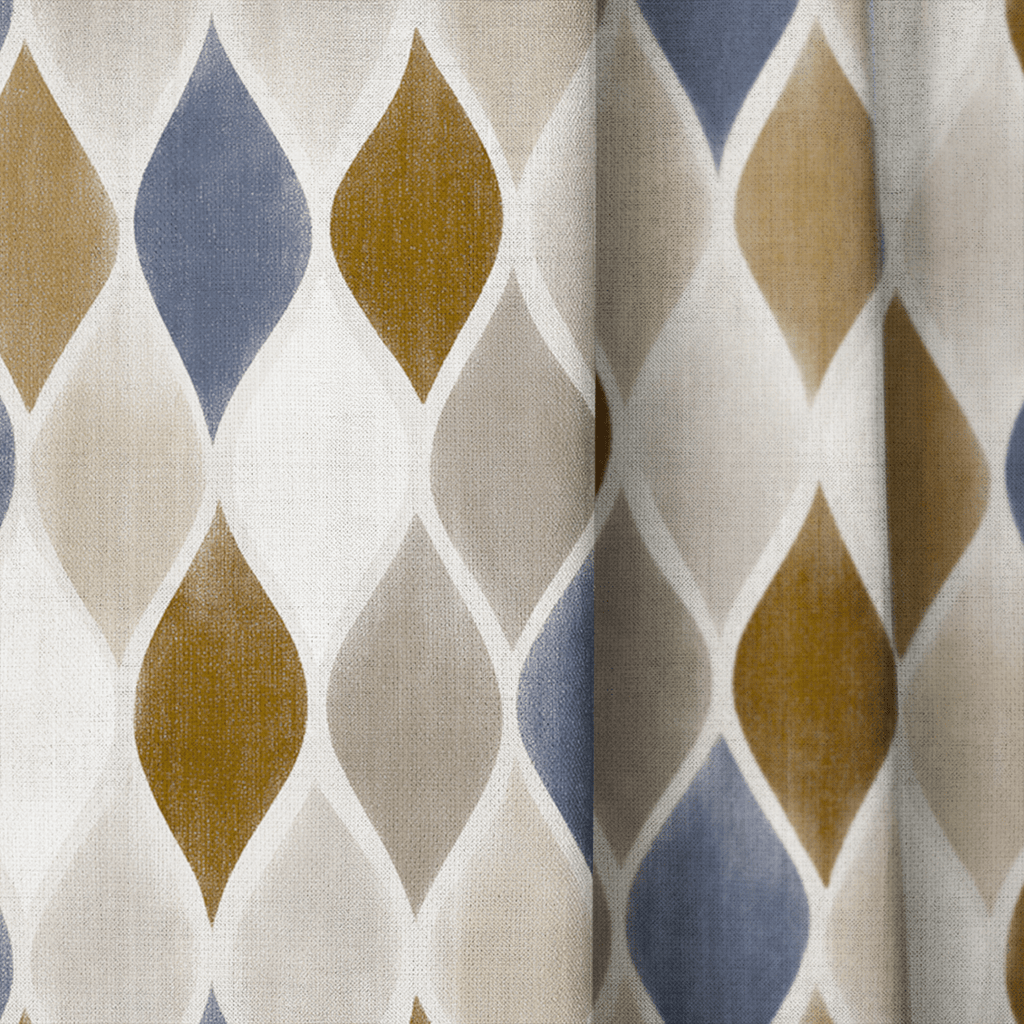 Rhys Diamonds - Curtain Panel - The Drapery