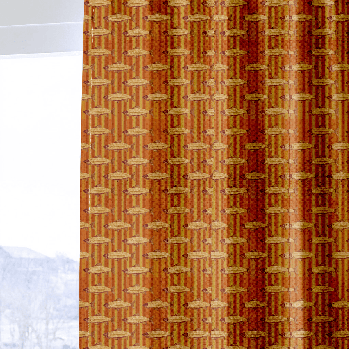 River & Reed Saffron - Curtain Panel - The Drapery