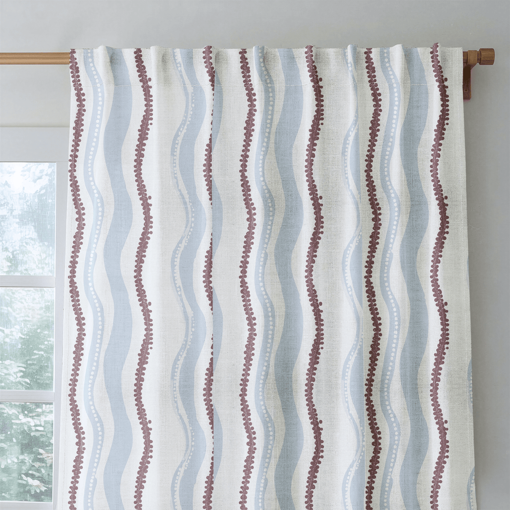 Riviera Stripe - Curtain Panel - The Drapery