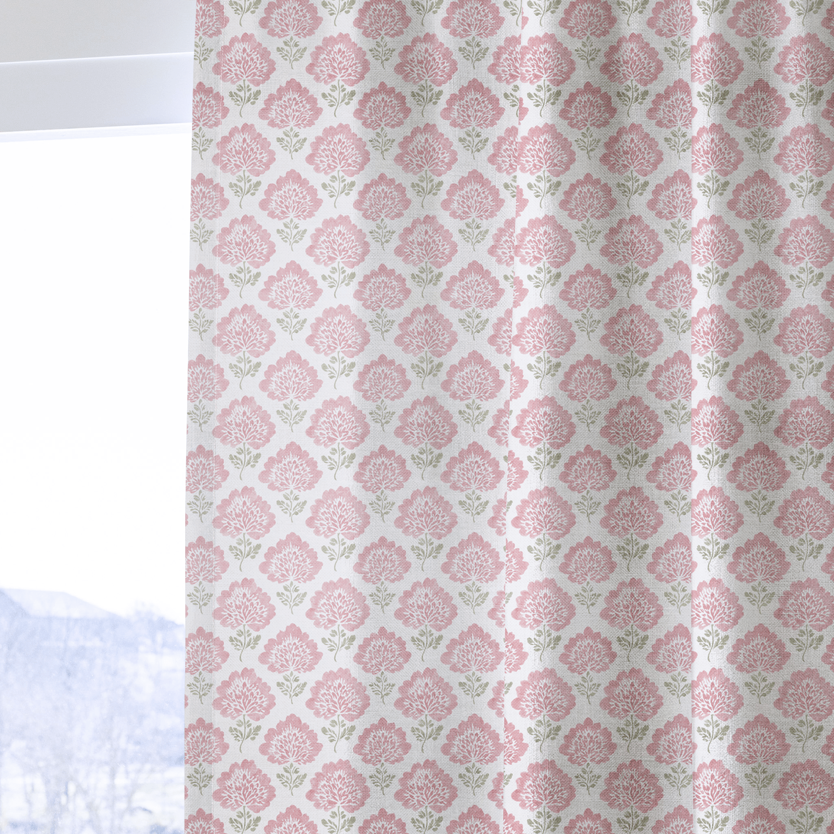 Rivingale Blossoms - Curtain Panel - The Drapery