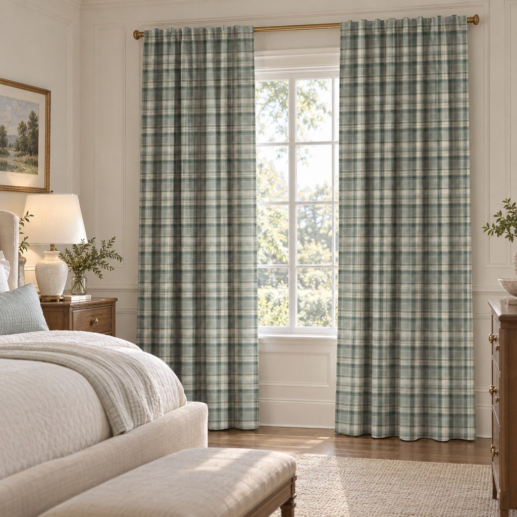 Robyn Plaid - Curtain Panel - The Drapery