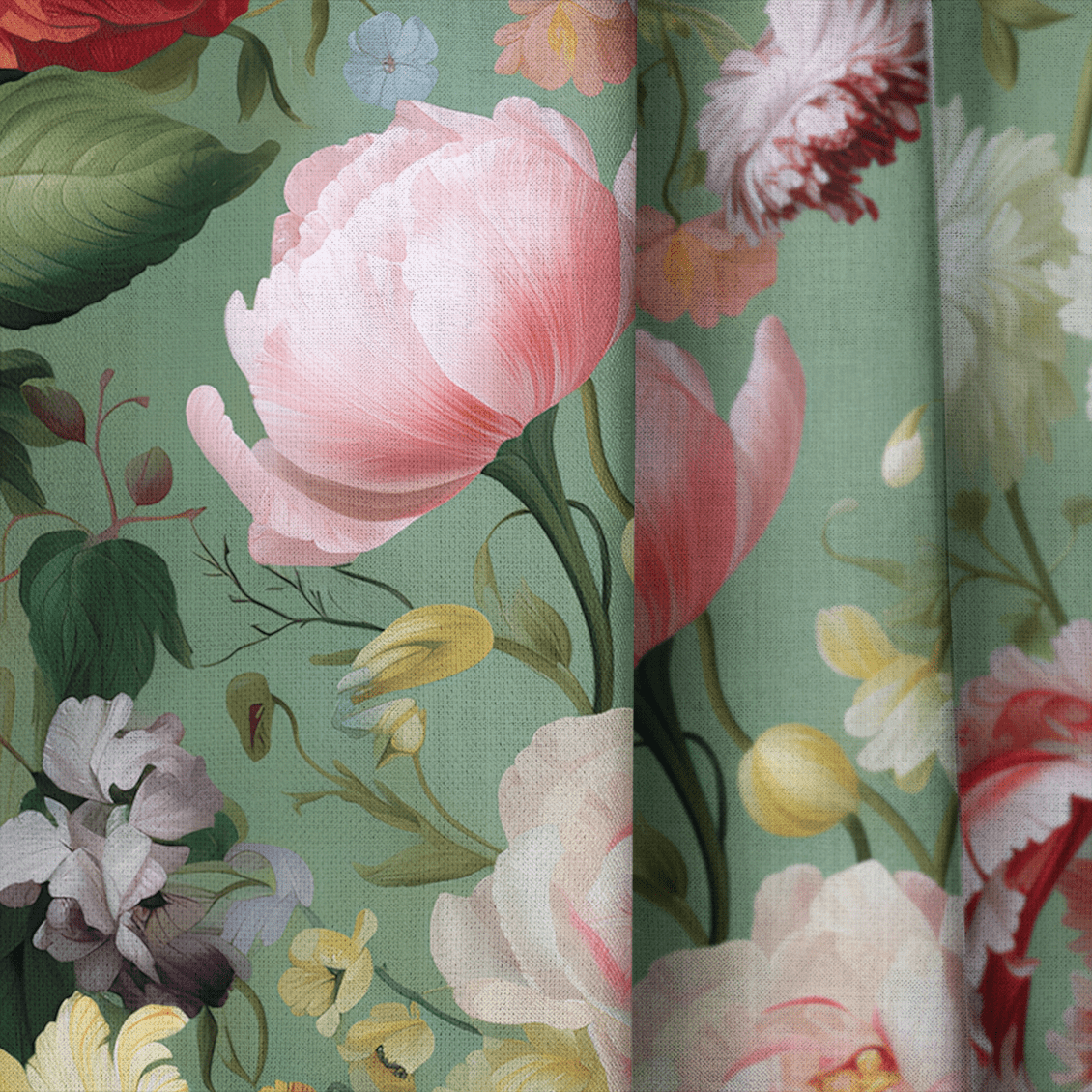 Romilly Floral - Curtain Panel - The Drapery