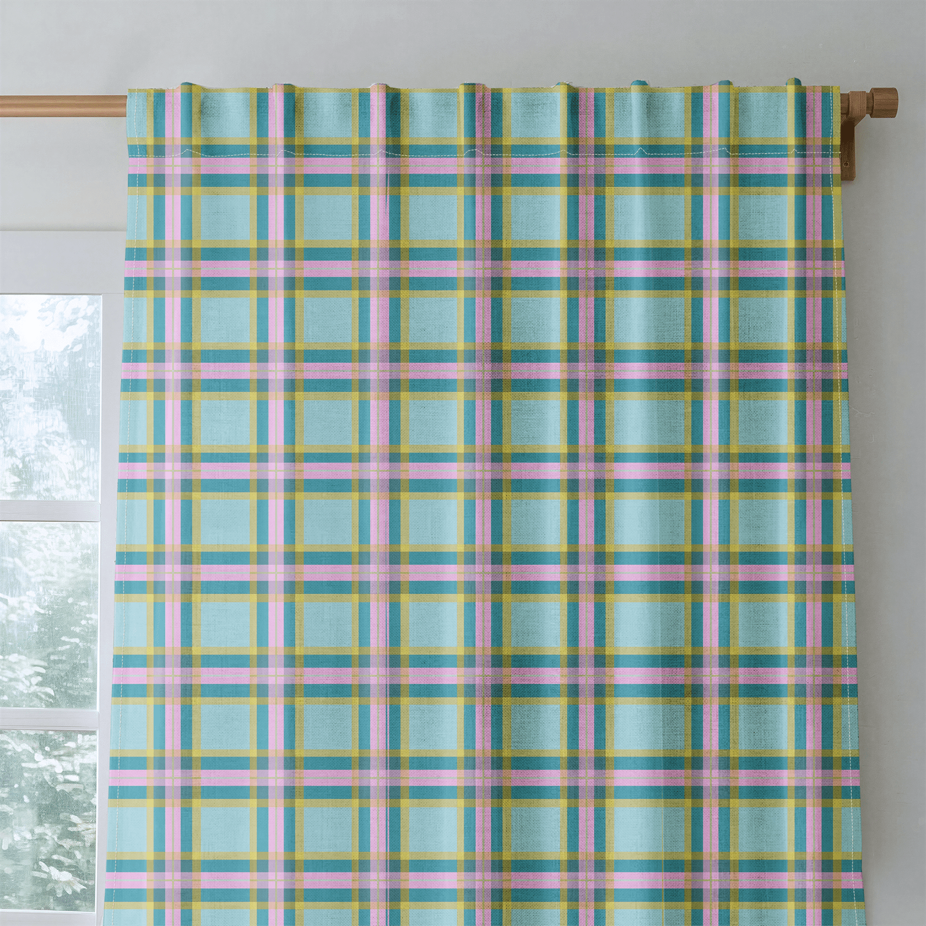 Romilly Plaid - Curtain Panel - The Drapery