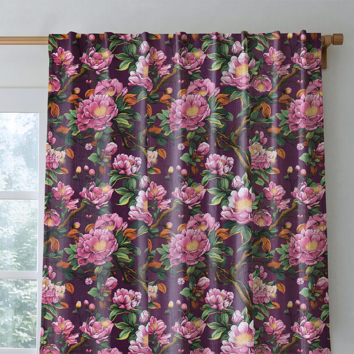 Rosabelle Bloom - Curtain Panel - The Drapery