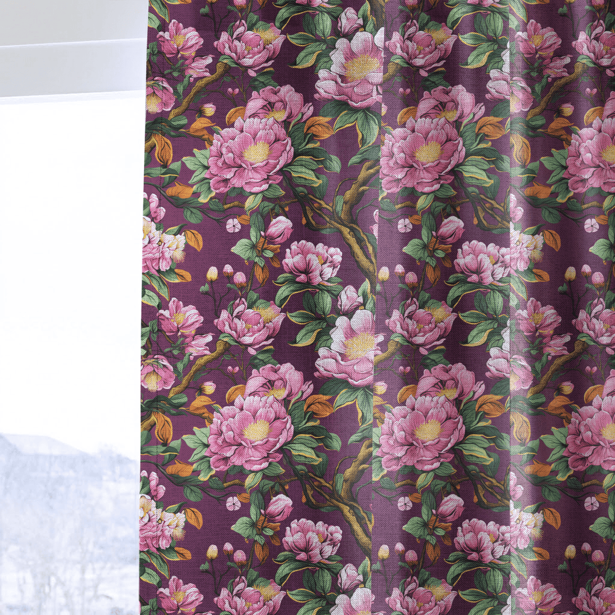 Rosabelle Bloom - Curtain Panel - The Drapery