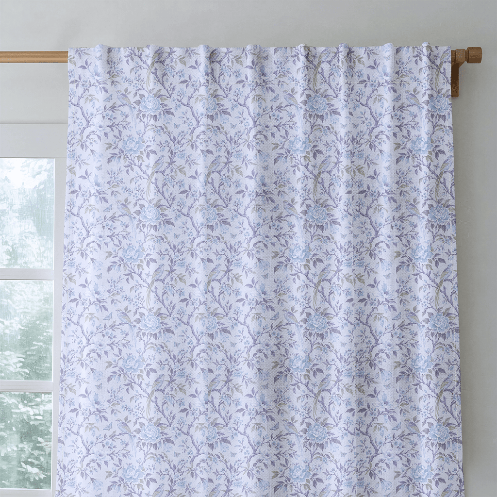 Rosalie Chinoiserie Lavendar - Curtain Panel - The Drapery