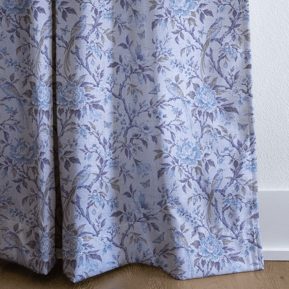 Rosalie Chinoiserie Lavendar - Curtain Panel - The Drapery