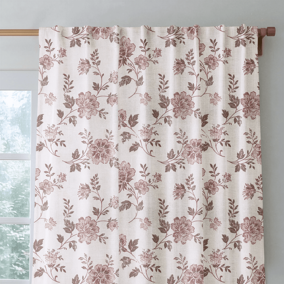 Rosalind Faded Peony - Curtain Panel - The Drapery