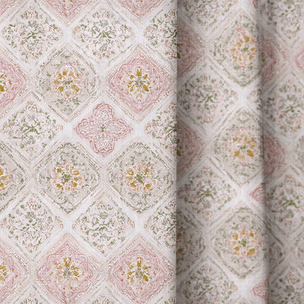 Rose Medallion - Curtain Panel - The Drapery