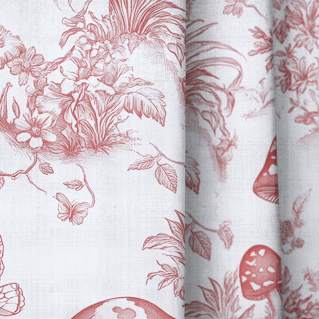 Rosewood Flora - Curtain Panel - The Drapery