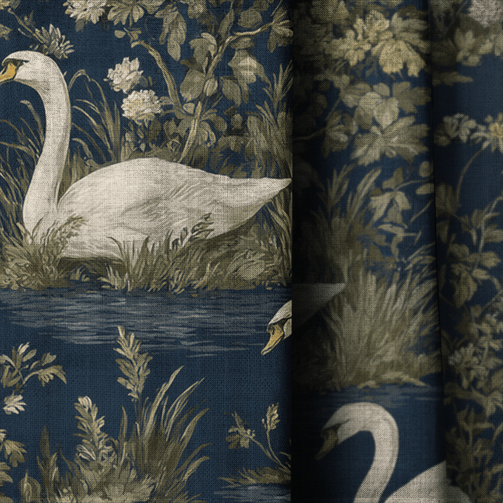 Rosie Swans - Curtain Panel - The Drapery