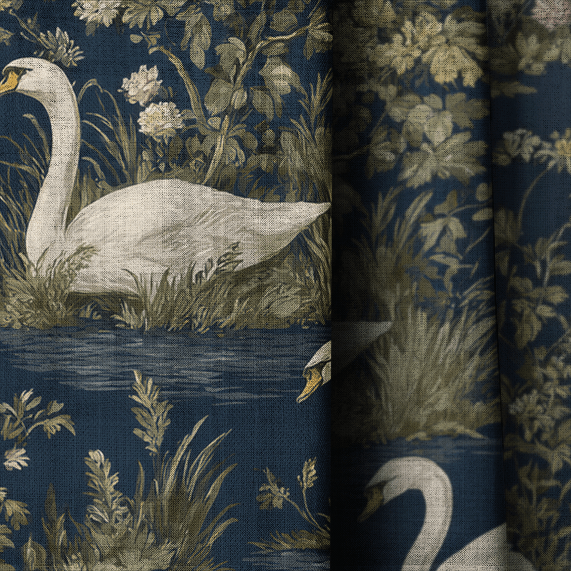 Rosie Swans - Curtain Panel - The Drapery