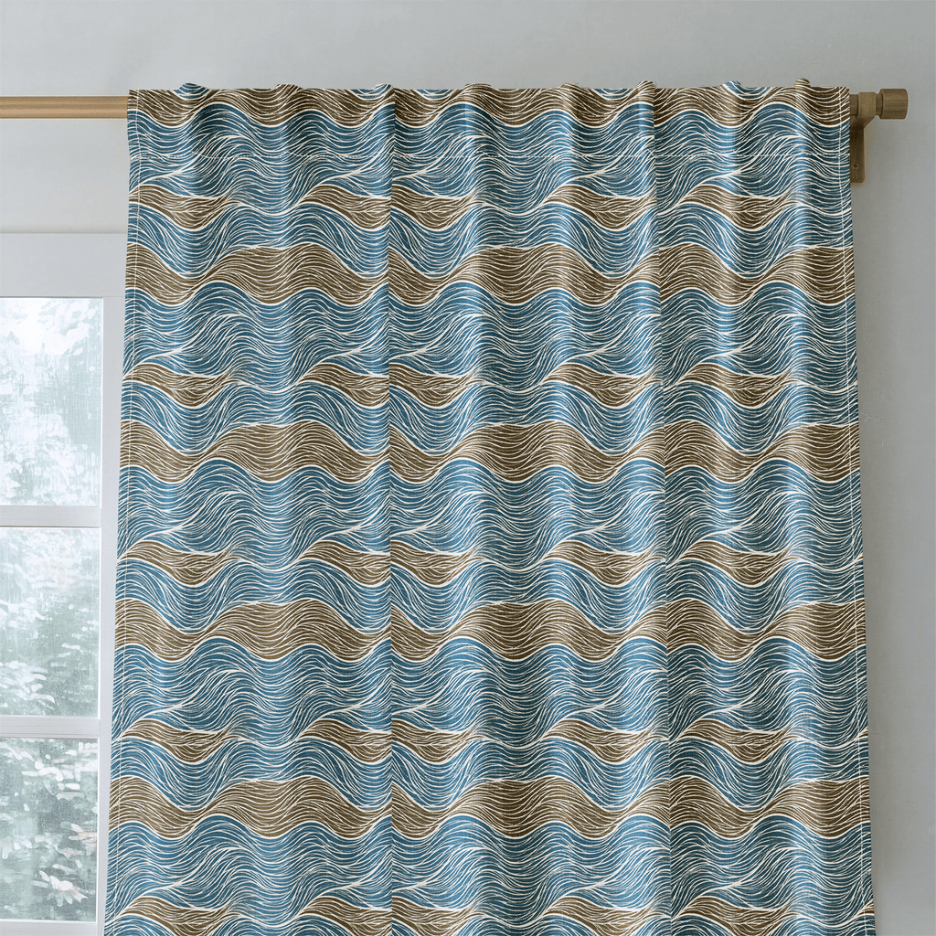 Rosie Waves - Curtain Panel - The Drapery
