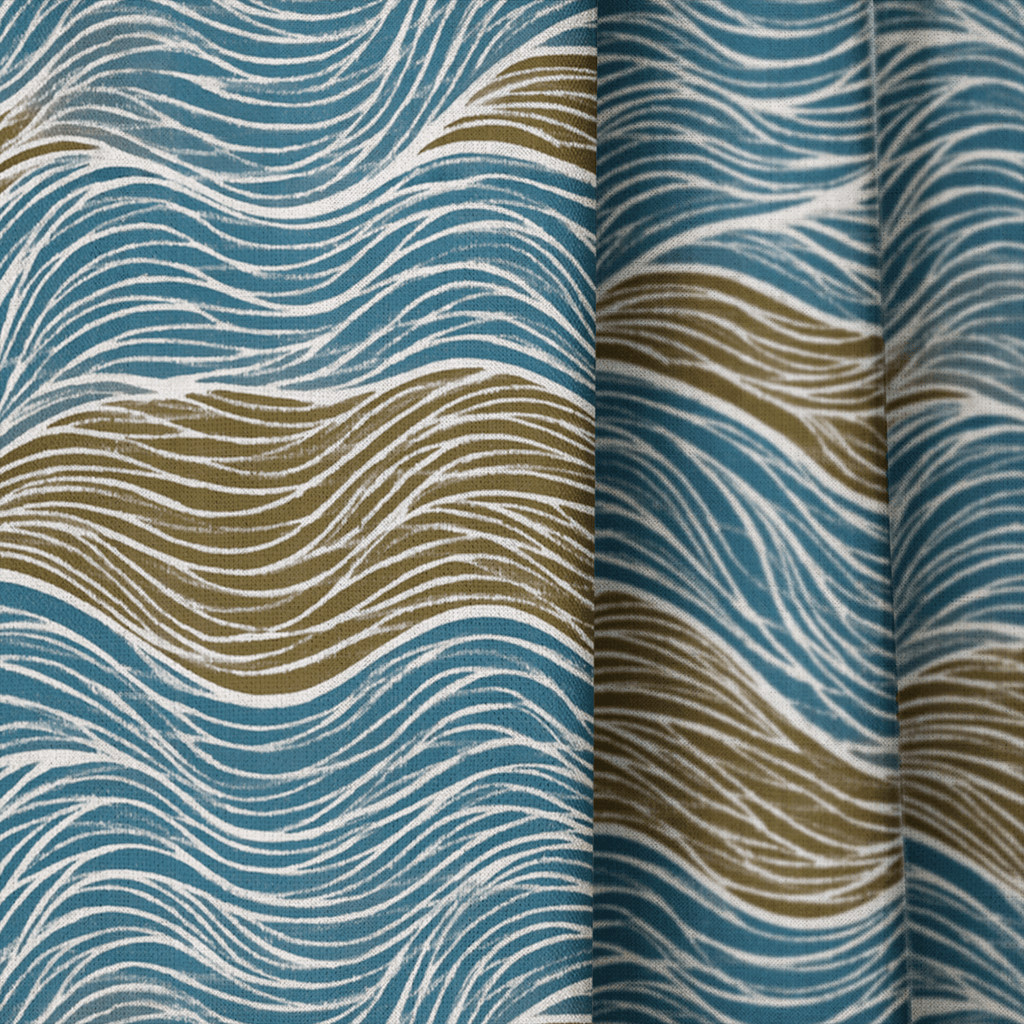 Rosie Waves - Curtain Panel - The Drapery