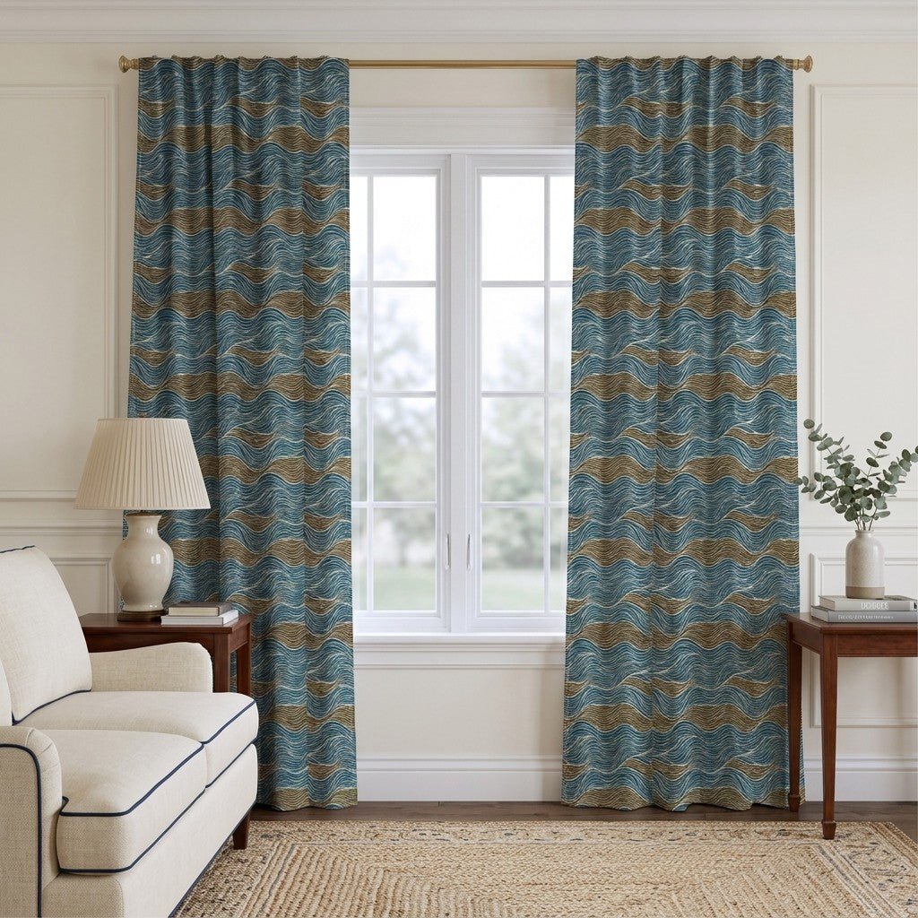 Rosie Waves - Curtain Panel - The Drapery