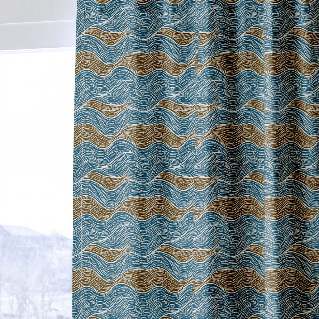 Rosie Waves - Curtain Panel - The Drapery